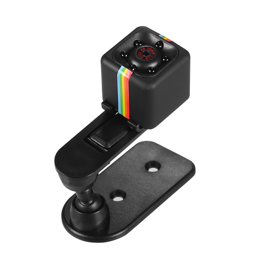 Mini Cube Camera 1080P Video 120? Wide Angle 32GB Extended Memory Built-in Battery - black. 