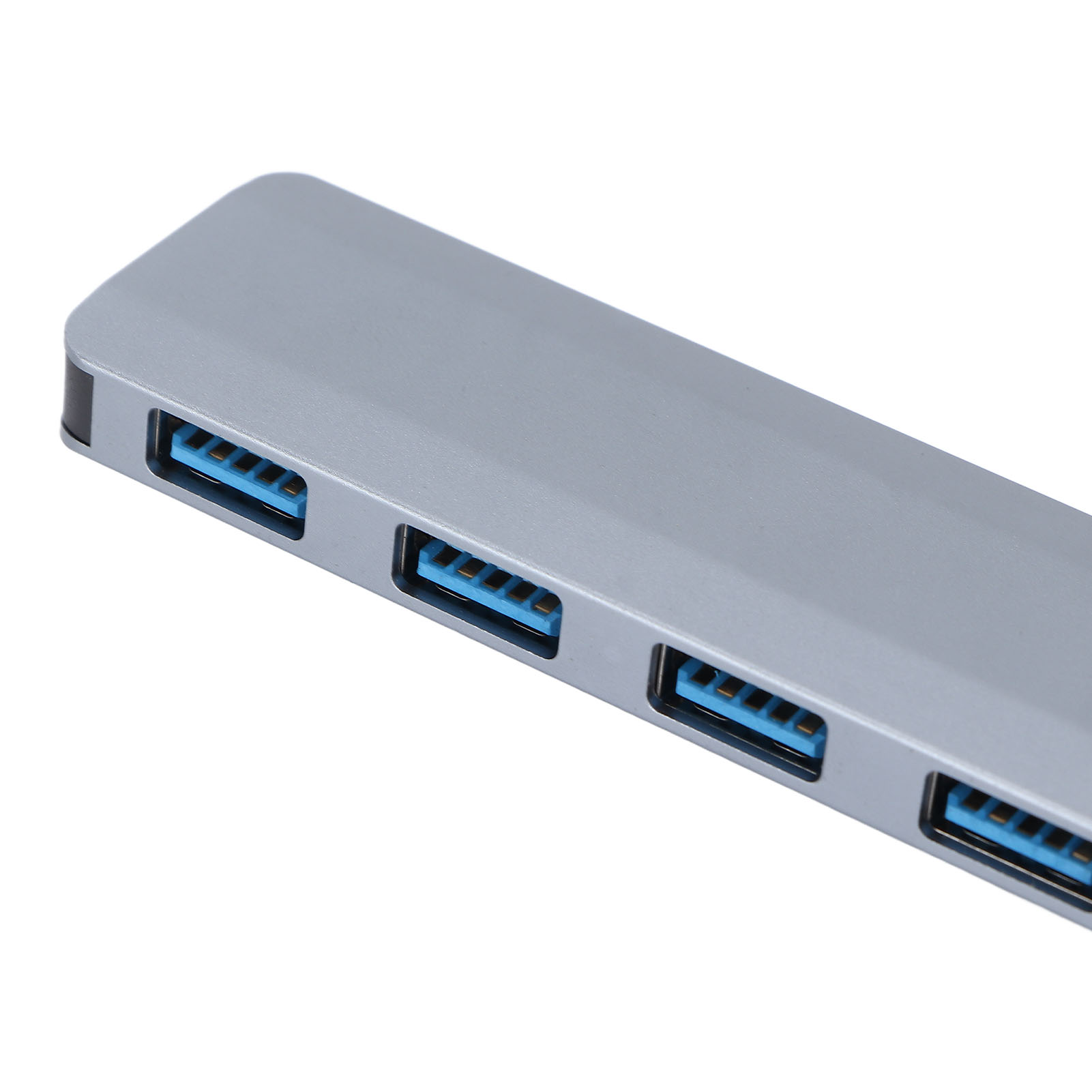 USB3.0 Hub 4 Ports Splitter Overcurrent Protection Wide Application USB3.0 Docking Station for Keyboard Desktop Computer. 