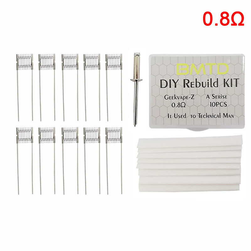 DIY Rebuilt Kit 0.8Ω 1.0Ω Replacement Coil for GEEKvape-Z/vaperesso-gtx Mesh Coil. 