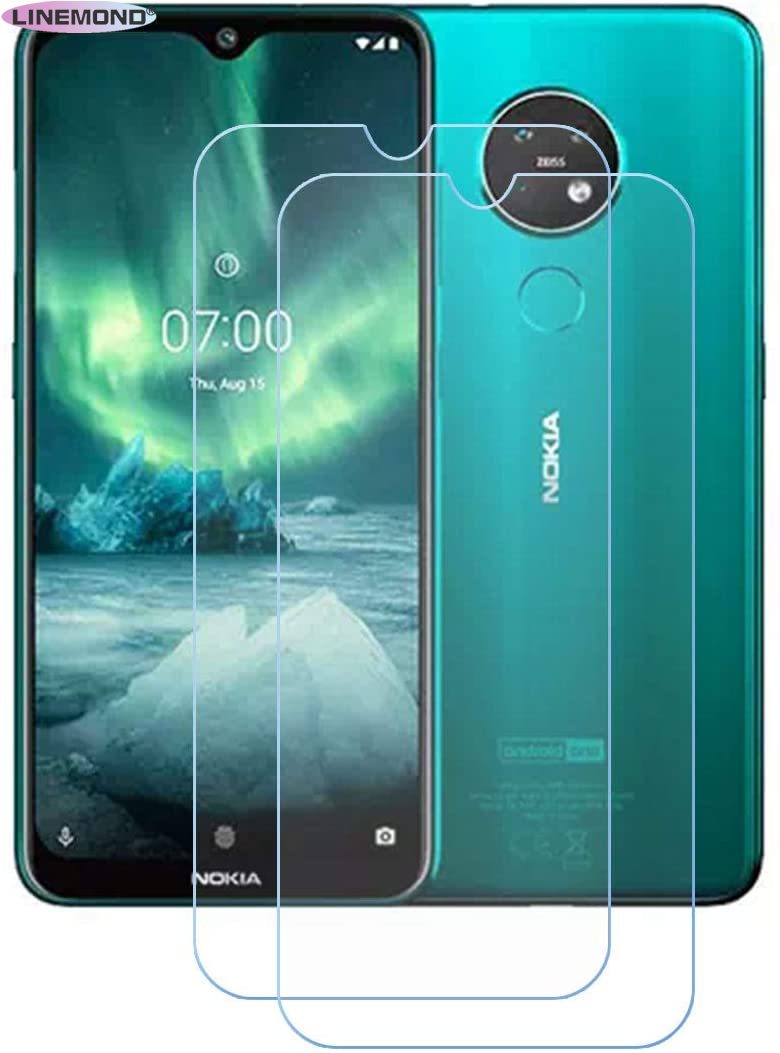 [2-Pack] for Nokia 7.3 Plus Tempered Glass Screen Protector, 9H Hardness Anti-Scratch Anti-Fingerprint Anti-Bubble Compatible Full Coverage Clear Film for Nokia 7.3 Plus (6,4#34;). 