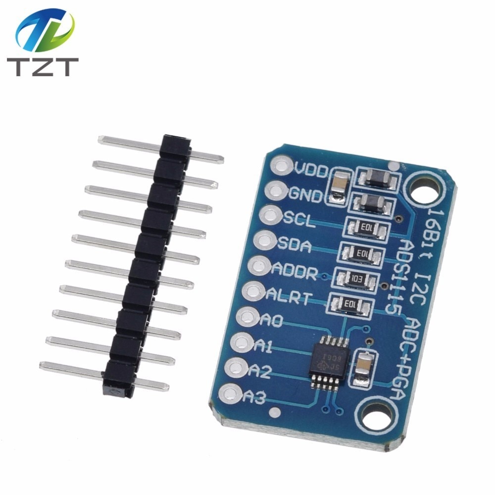 【happy one】TZT 16 Bit I2C ADS1115 Module ADC 4 channel Pro Gain Amplifier Arduino. 