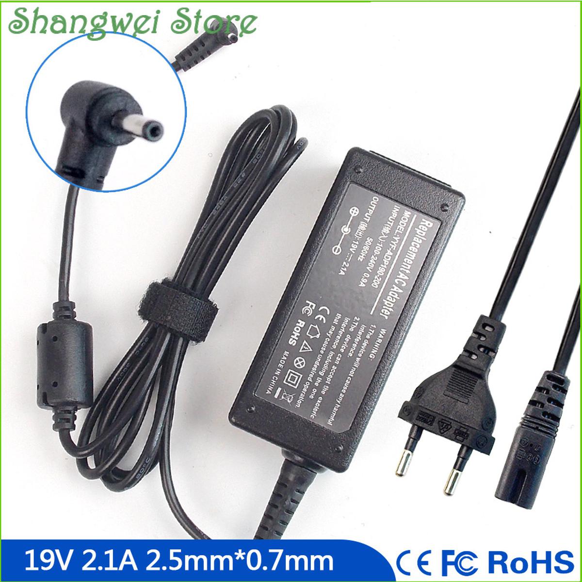 19V 2.1A Notebook Power Adapter Charger for Asus Eee PC 1101HA-MU1X-BK 1015CX-WHI014W 1015PE-BLK045S 1015PE-BLK052S 1001HAG R051T