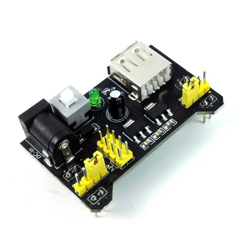 MB102 Breadboard Power Supply Module Solderless 3.3V 5V Breadboard Power Supply Module For Arduino DIY Do Not Need Any Cables For Power Supply. 