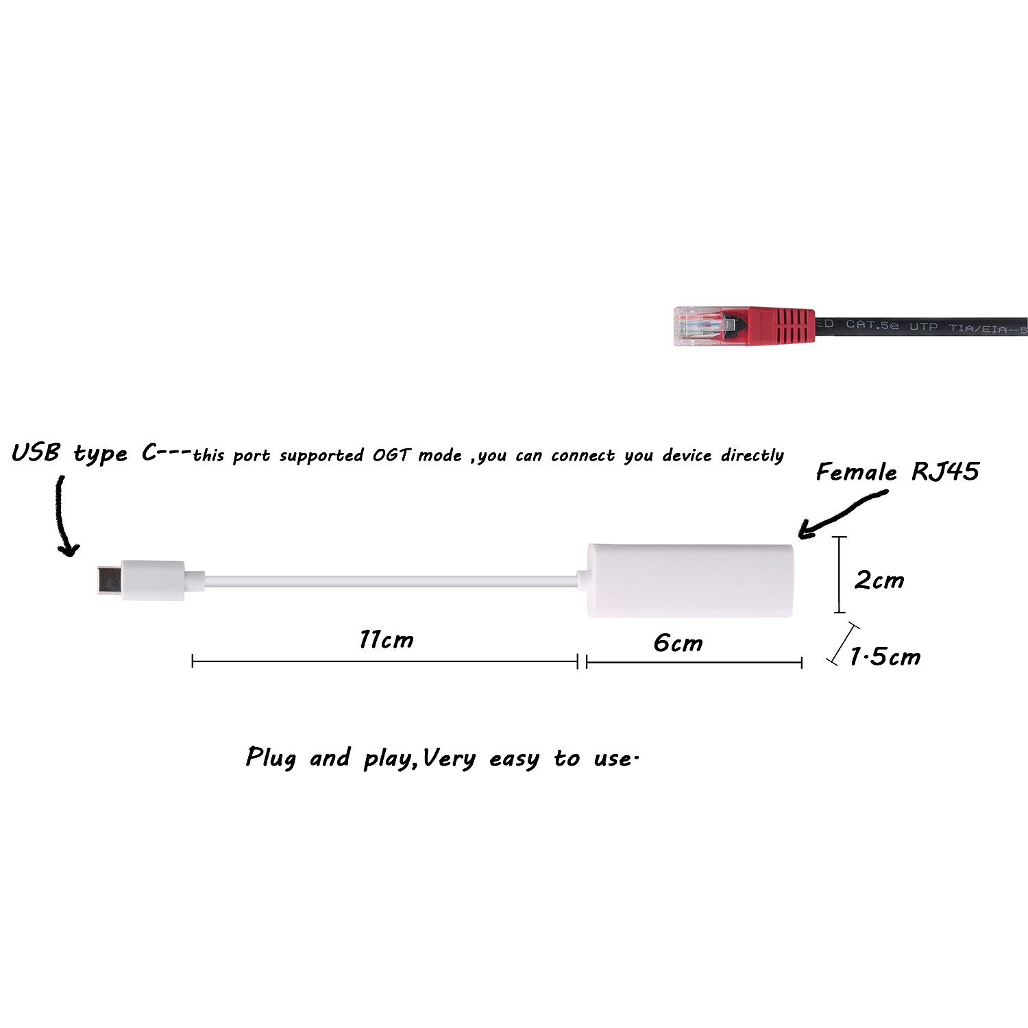 Type C USB to RJ45 Lan Ethernet Adapter 100Mbps Asix AX88772B AX88772 Lan Converter 10M 100M. 