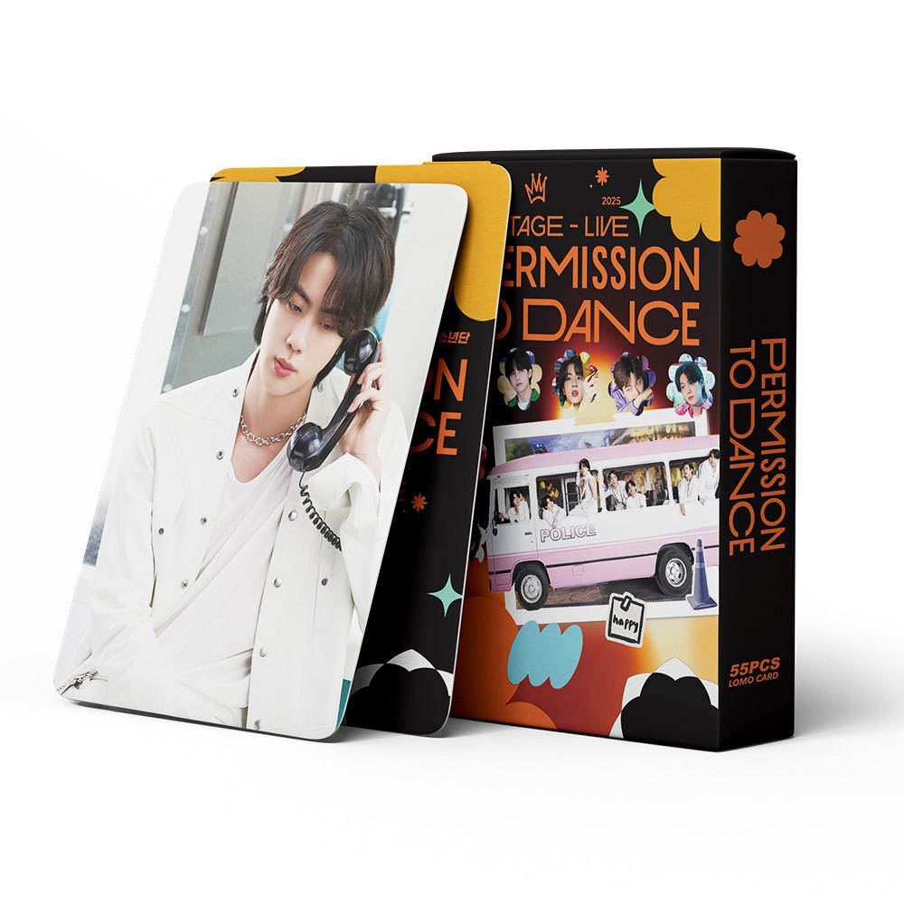 55pcs/box Kpop BTS PERMISSION TO DANCE ON STAGE LIVE JIN JHOPE