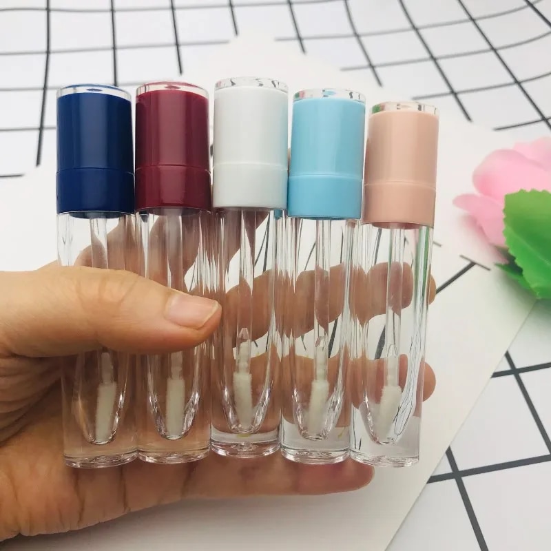 5/10/30/50pc 5ml Empty Lip Gloss Tubes Baby Pik Cap AS Lipgloss Containers Eyeliner Packaging Bottle Lipstick Makeup Wholesale. 