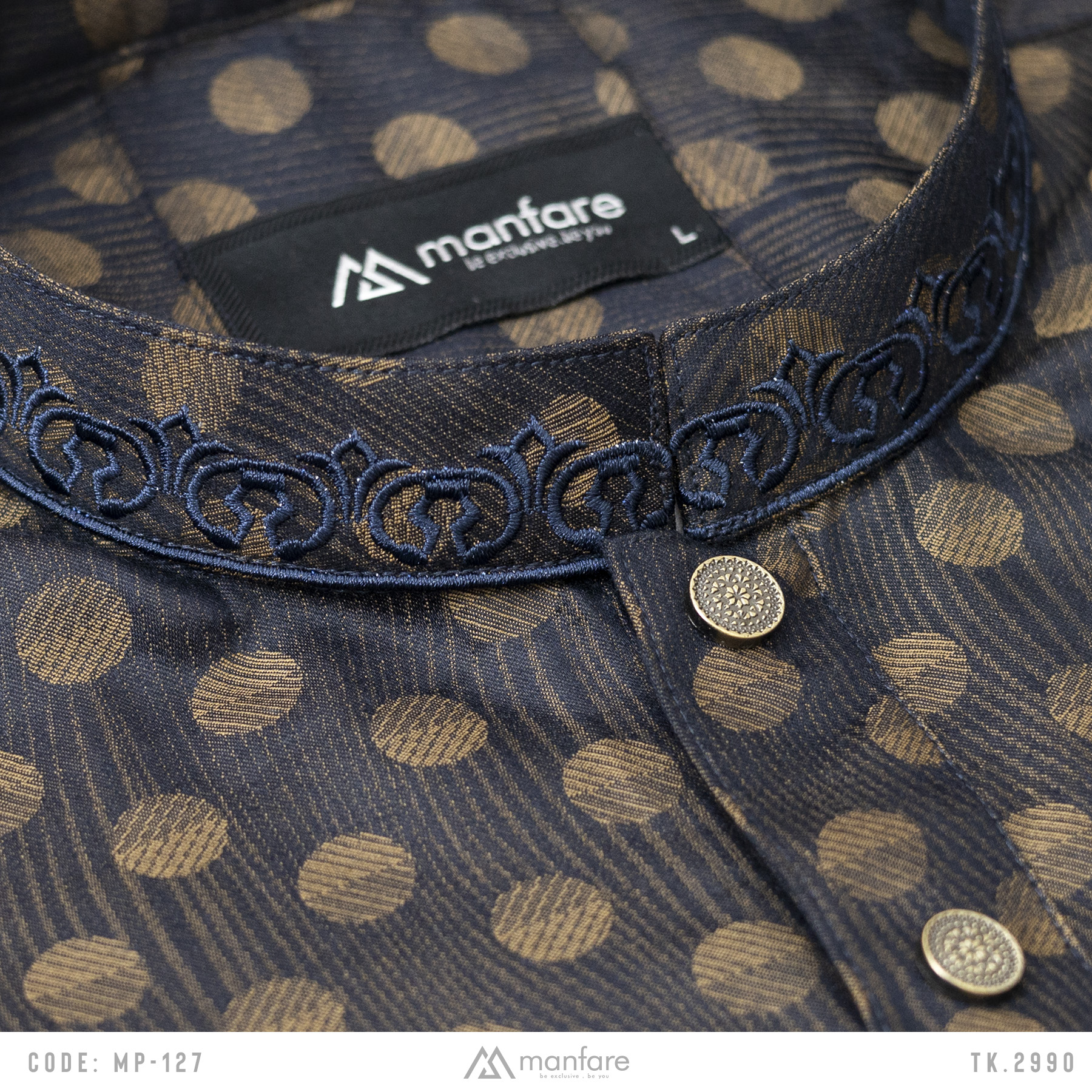 Manfare's ELITE Quality Digital Printed Panjabi For Men I MP-127. 