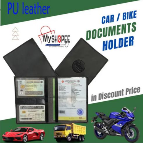 Synthetic Leather Tauri Car - Motorcycle - And Anannaya Documents Waterproof License Holder - Keep Important Documents Secure. 