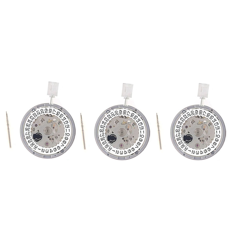 NAMUNY 3X NH35 NH35A Movement High Accuracy Mechanical Watch Movement Date At 3 Datewheel 24 Jewels Automatic Self-Winding