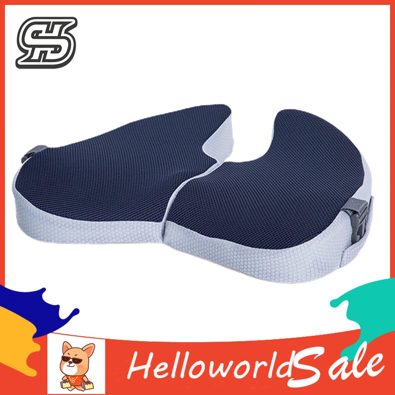 Air Flow Promoting Seat Cushion Memory Foam Hemorrhoid Seat Cushion for Office Car Travel Posture Support U-shaped Design Seat Cushion for Proper Posture