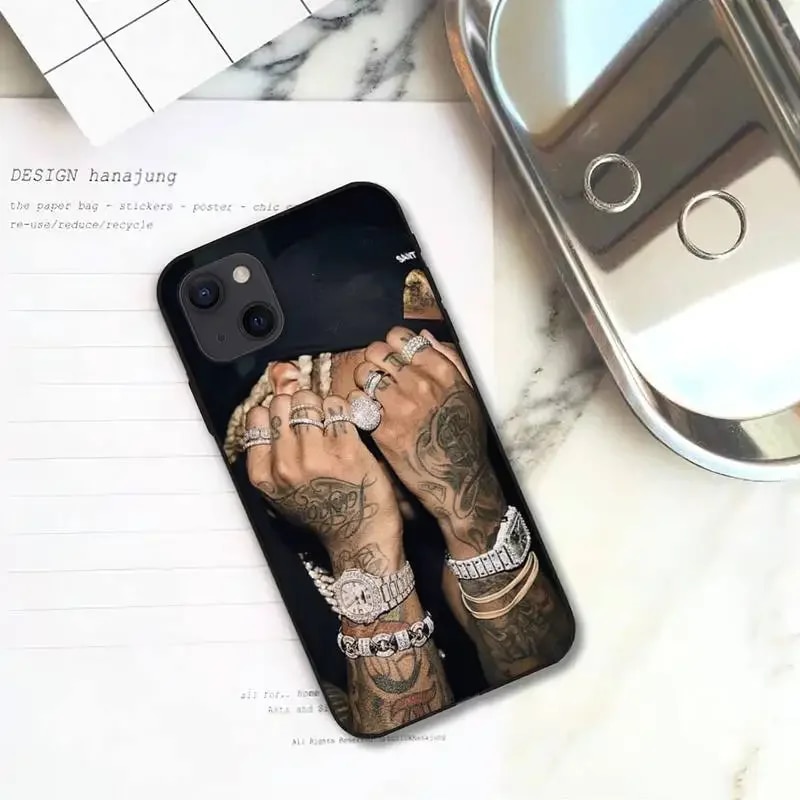 Rapper lil durk Phone Case For iPhone 11 12 Mini 13 14 Pro XS Max X 8 7 6s Plus 5 SE XR Shell. 