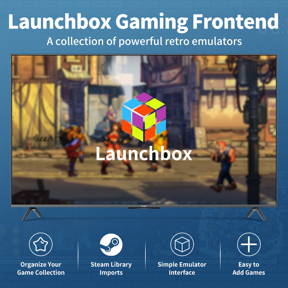 Launchbox 500G Portable Game Hard Drive Hyper Base Lbox Gaming HDD with 3700 PC/3D Game for PS4/PS3/PS2/Wii/WiiU/Switch/Gamecube. 