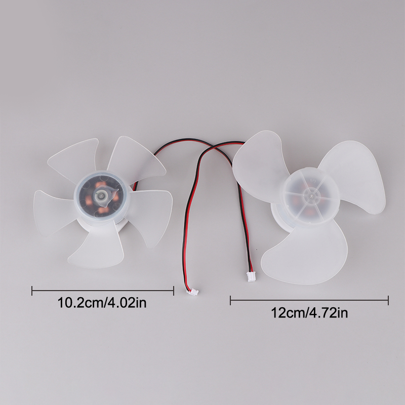 5Inch Brushless Fan Motor DC5-9V Fan Motor Desktop Fan Core With 3/5 Fan Blades High Air Volume Tetuo. 