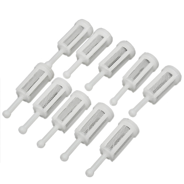10Pcs Plastic Gravity Typ Spray Filter Pot Diameter 11Mm Total Length 36Mm Can Adapt To The Majority Of Solvent. 