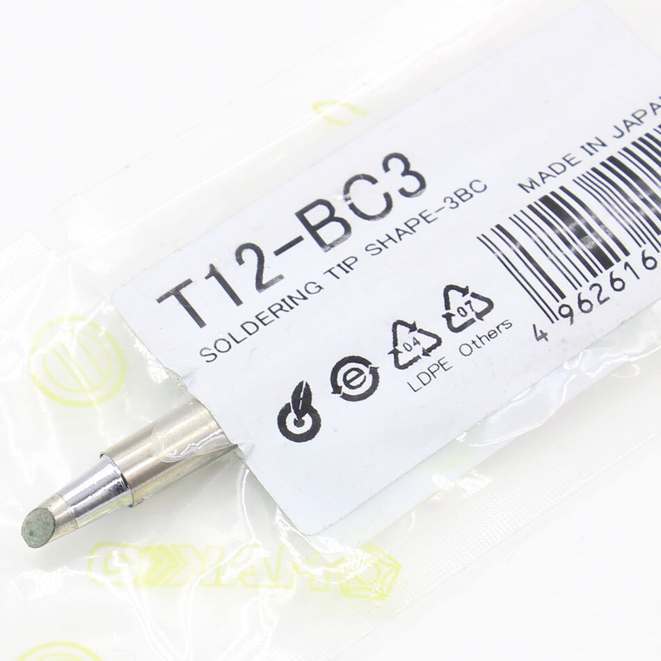 【VisioN Shop】3Pc T12-BC1 T12-BC2 T12-BC3 RSoldering Iron Tips ect series for Hakko Soldering Rework Station FX-951 FX-952. 