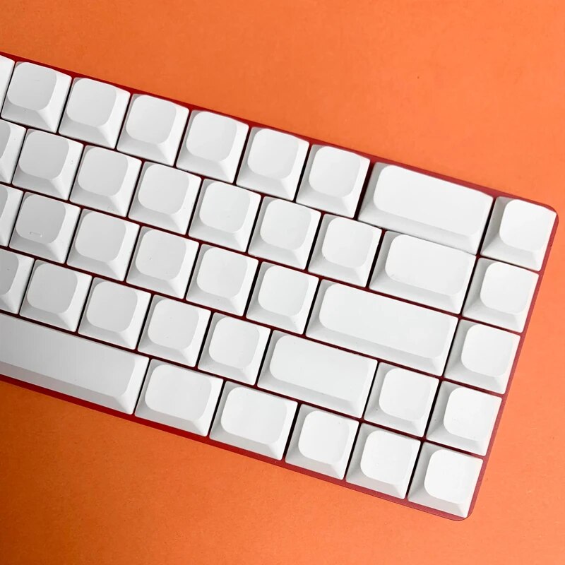 1 Set Low Profile Blank Keycaps For MX Switch Mechanical Keyboard PBT No Printed Key Caps For 61/64/75/87/96/104 Layouts. 