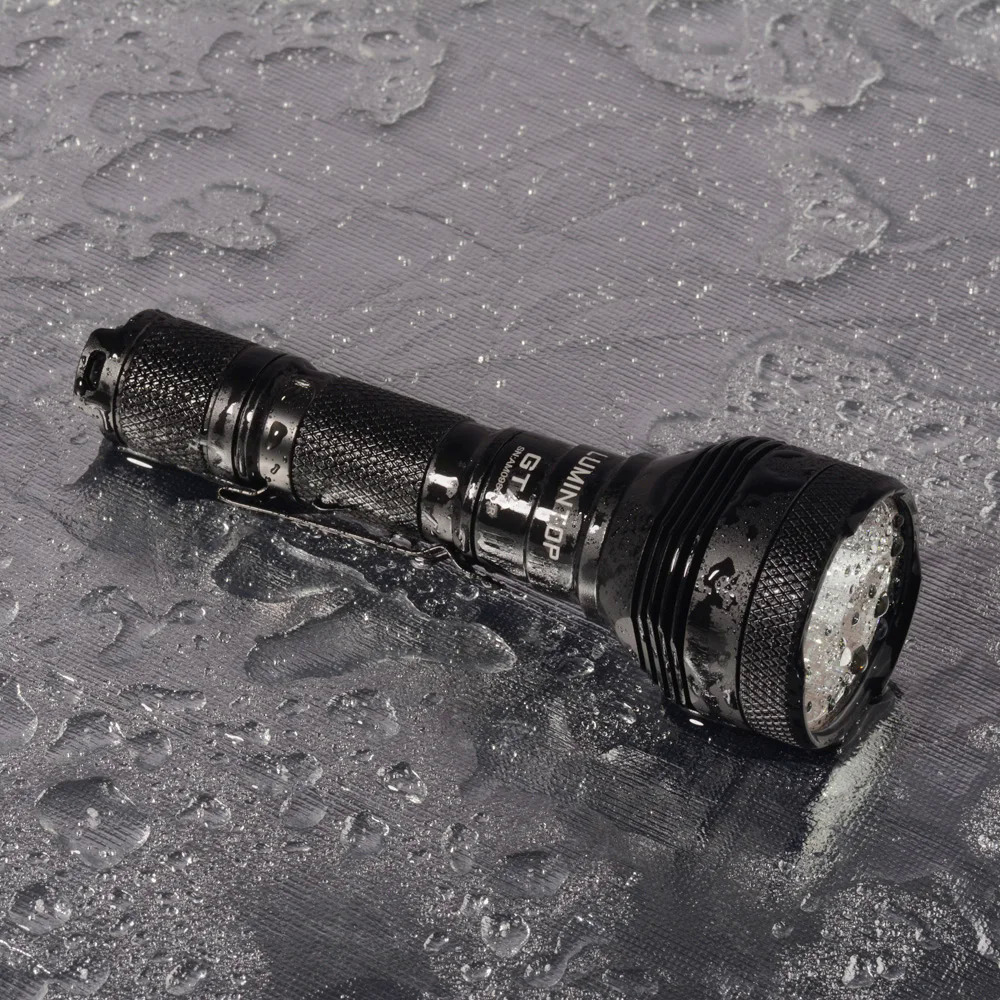 Lumintop GTA 14500/AA flashlight 585 meters long distance searching EDC flashlight 550 lumens with tail switch. 