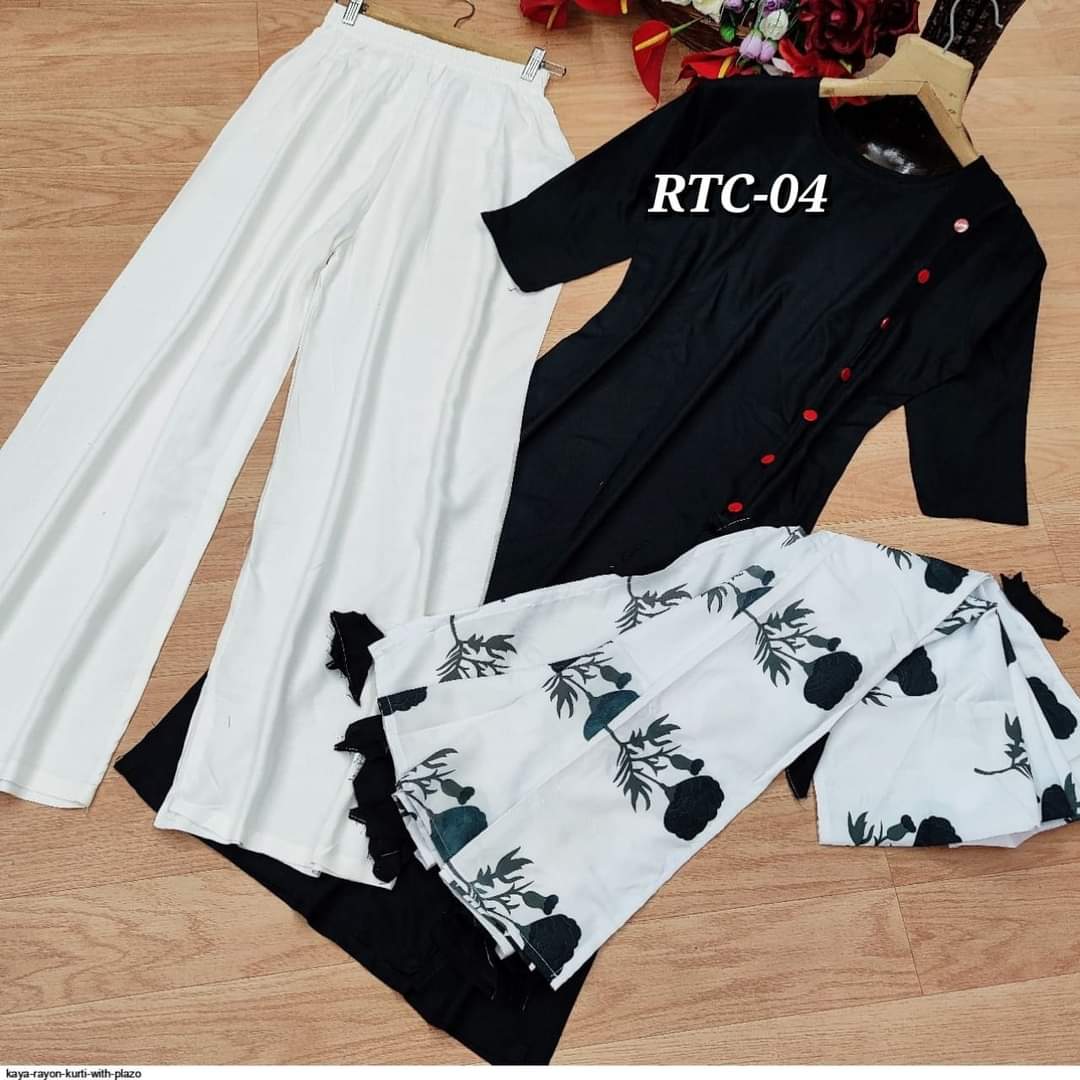 Elegant Three-Piece Linen Stitched Kurti and Shalwar Kameez Set for Women – Casual Party Attire