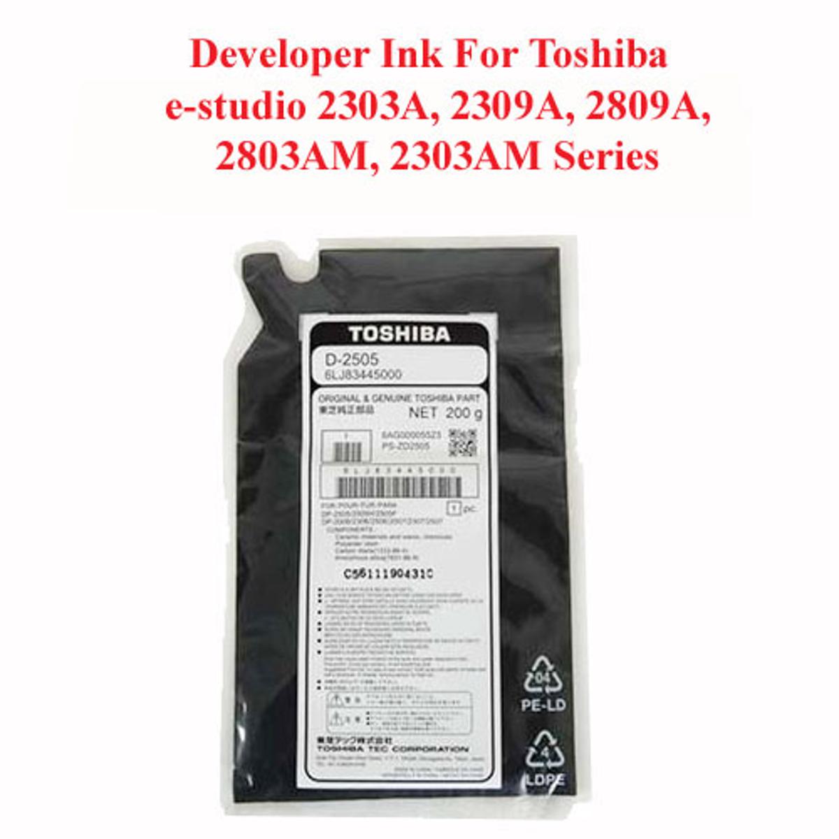 Toshiba 2303A Developer Ink For TOSHIBA e-STUDIO 2303A, 2309A, 2809A, 2803AM, 2303AM Series