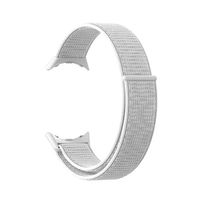 For Google Pixel Watch Nylon Woven Plastic Connector Watch Band