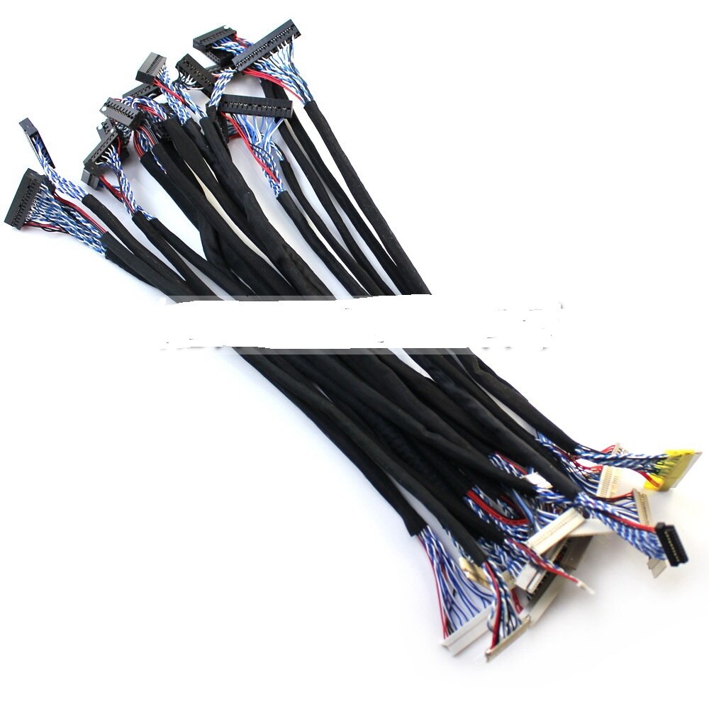 18pcs/set Most Used Universal LVDS Cable for LCD Panel Support 14-26 inch Screen Package Sale NEW. 