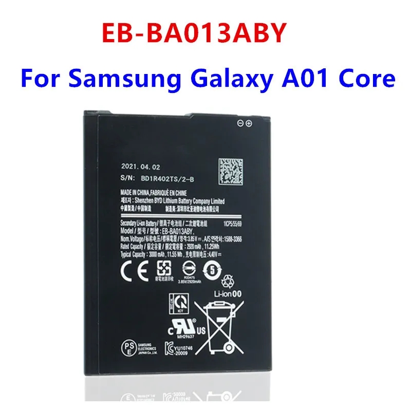 Samsung Galaxy A01 Core / A3 Core Replacement Battery For SM-A013F/Sm-A013D/SM A013M+  Mobile Phone Battery. 