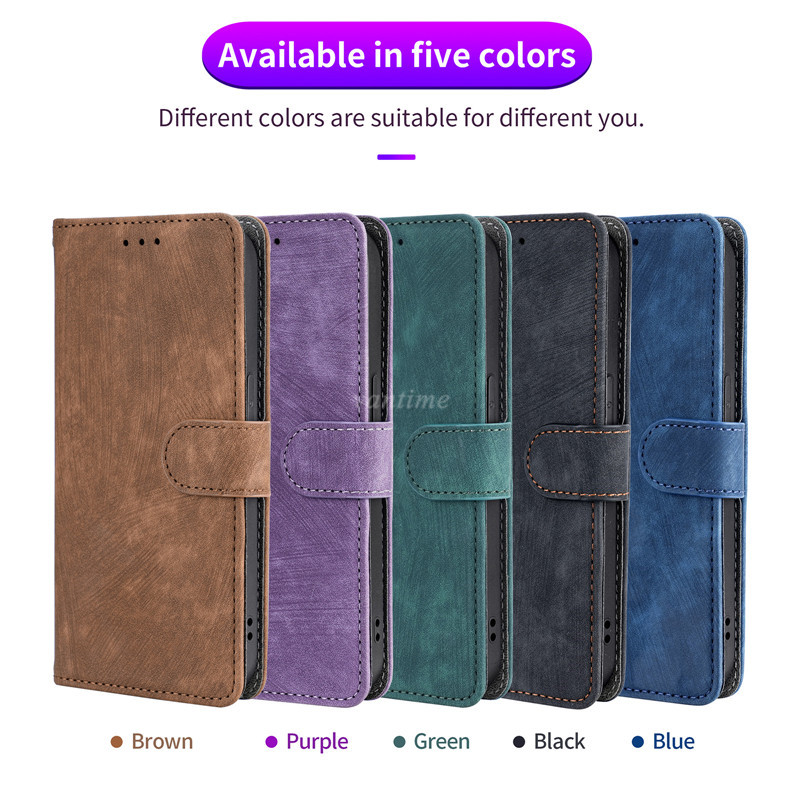 Vantime for OPPO A18 A38 A58 A78 4G 5G Multi-functional PU Leather Phone Case Wallet RFID Blocking Cover. 