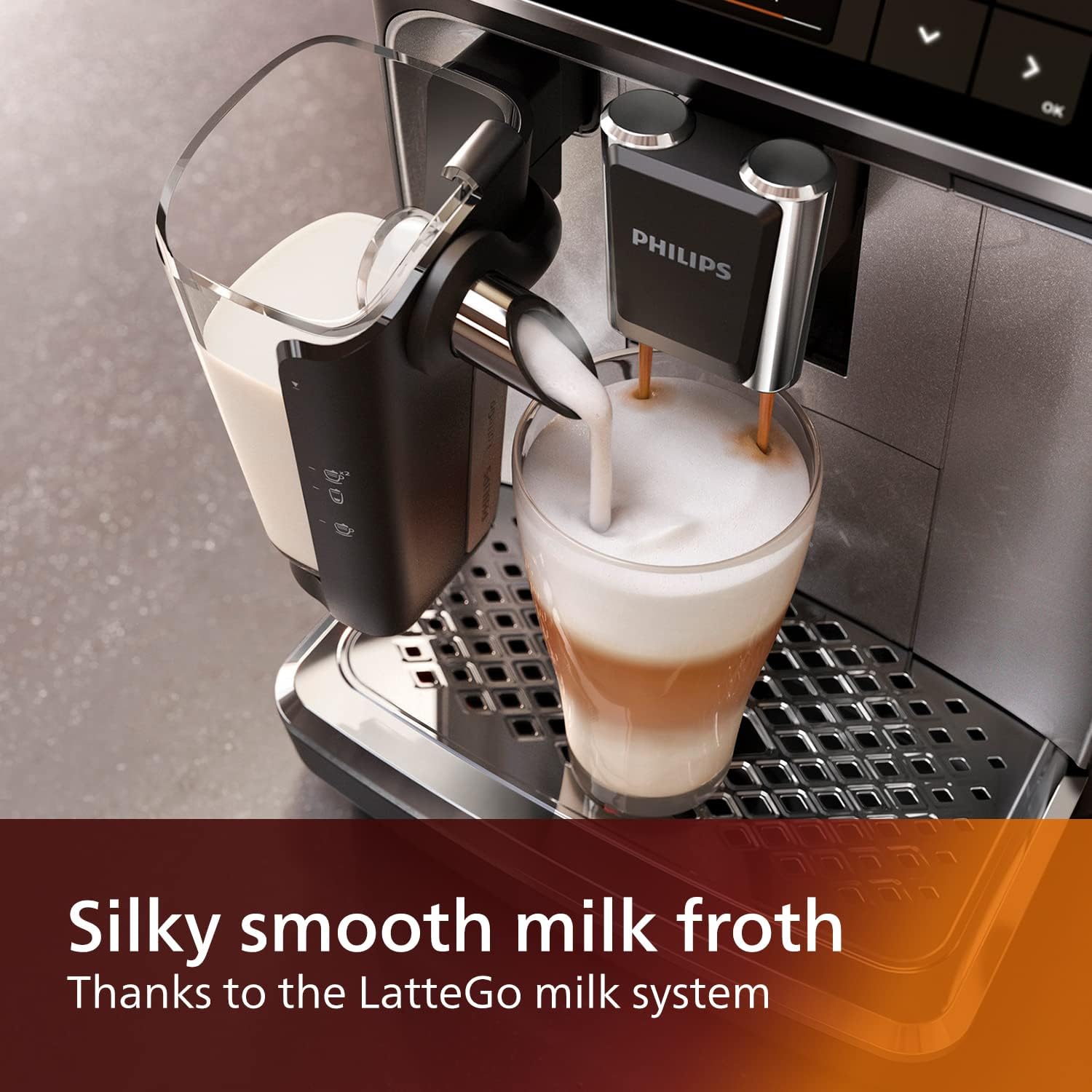 Philips EP4346/70 Series 4300 Fully Automatic 8-in-1 Espresso Coffee Machine. 