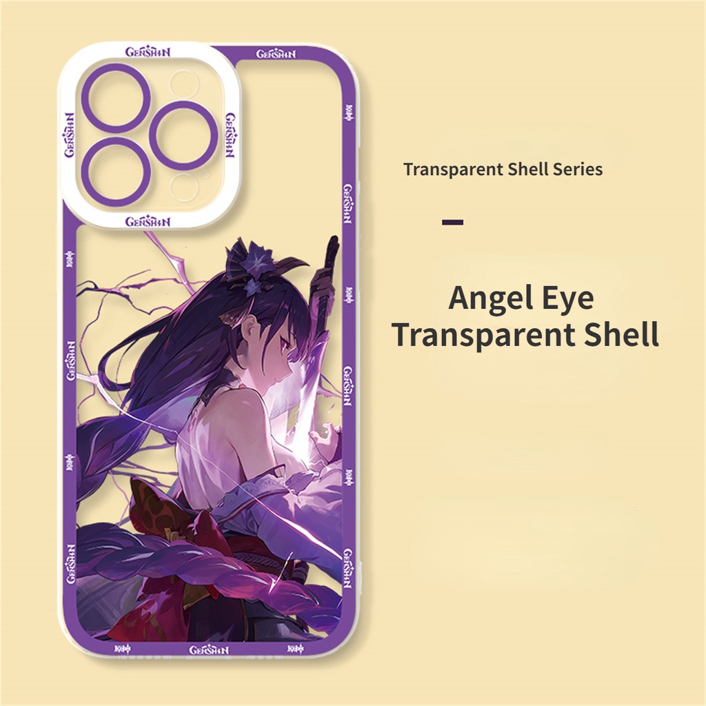 Casing For iPhone 6 7 8 Plus 6S XS XR SE 14 PRO MAX Cellphone Case Genshin Impact Beelzebul Raiden Ei Yae Miko Wanderer Soft Shockproof Anti-falling Silicone TPU Transparent Protection Anime Cartoon. 