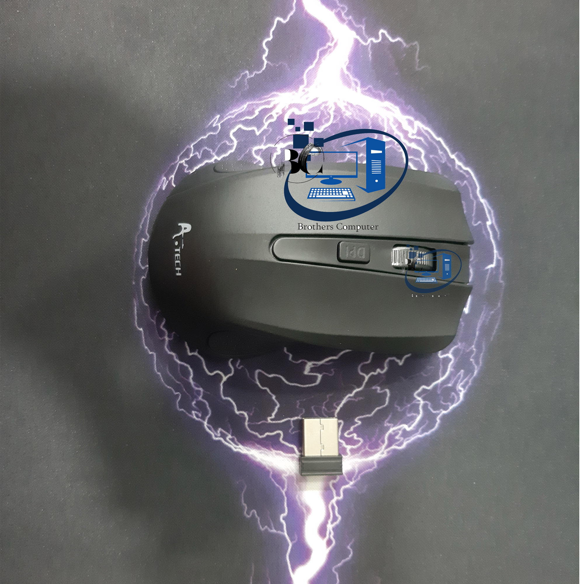A.Tech 2.4G Wireless Mouse(Black) - Wireless Mouse. 