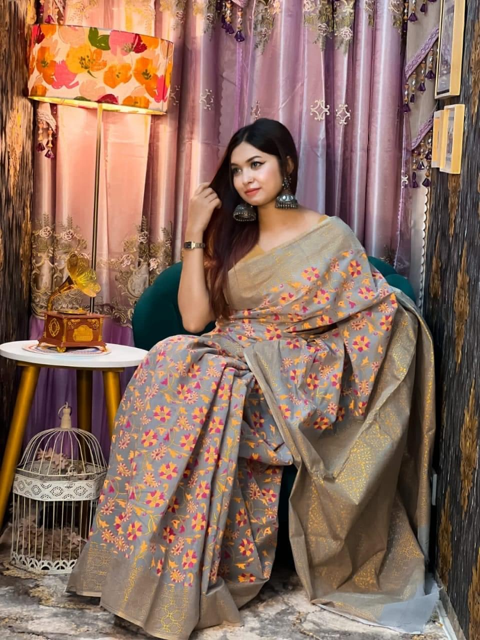 Dhupian Screen Print Saree For Women - Sari