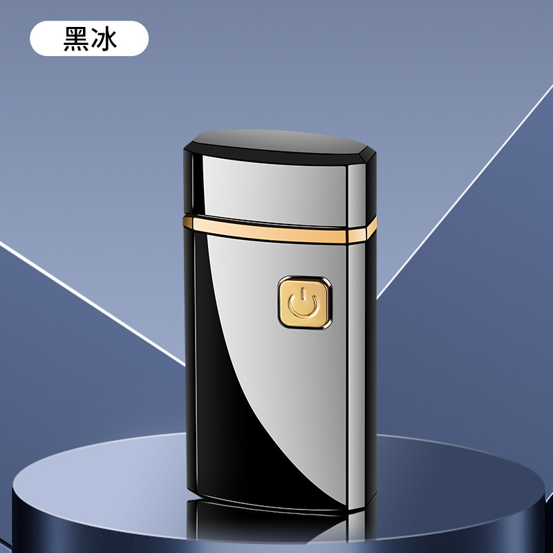 AB932 Creative Gas-Electric Dual-Purpose Lighter Windproof Arc Charging Lighter Photo logo Factory Wholesale. 