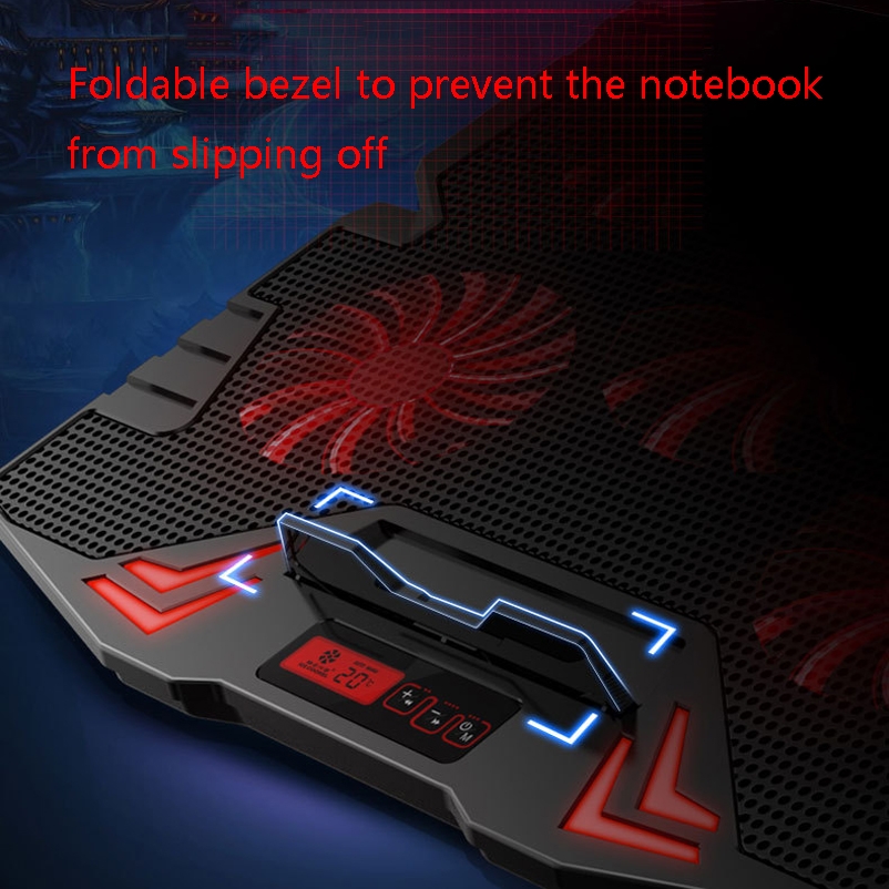 ICE COOREL K5 Laptop Radiator Computer Cooling Bracket, Colour: Standard Version (Black Blue). 
