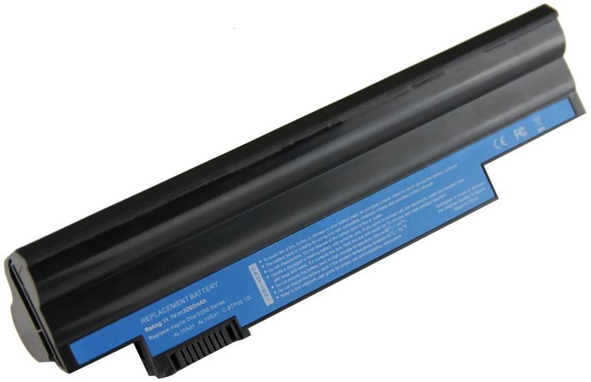 AL10A31 Battery for Acer Aspire One D255 D260 722 Netbook Battery AL10A31 AL10B31 AL10BW AL10G31 BT.00603.121 LC.BTP00.. 