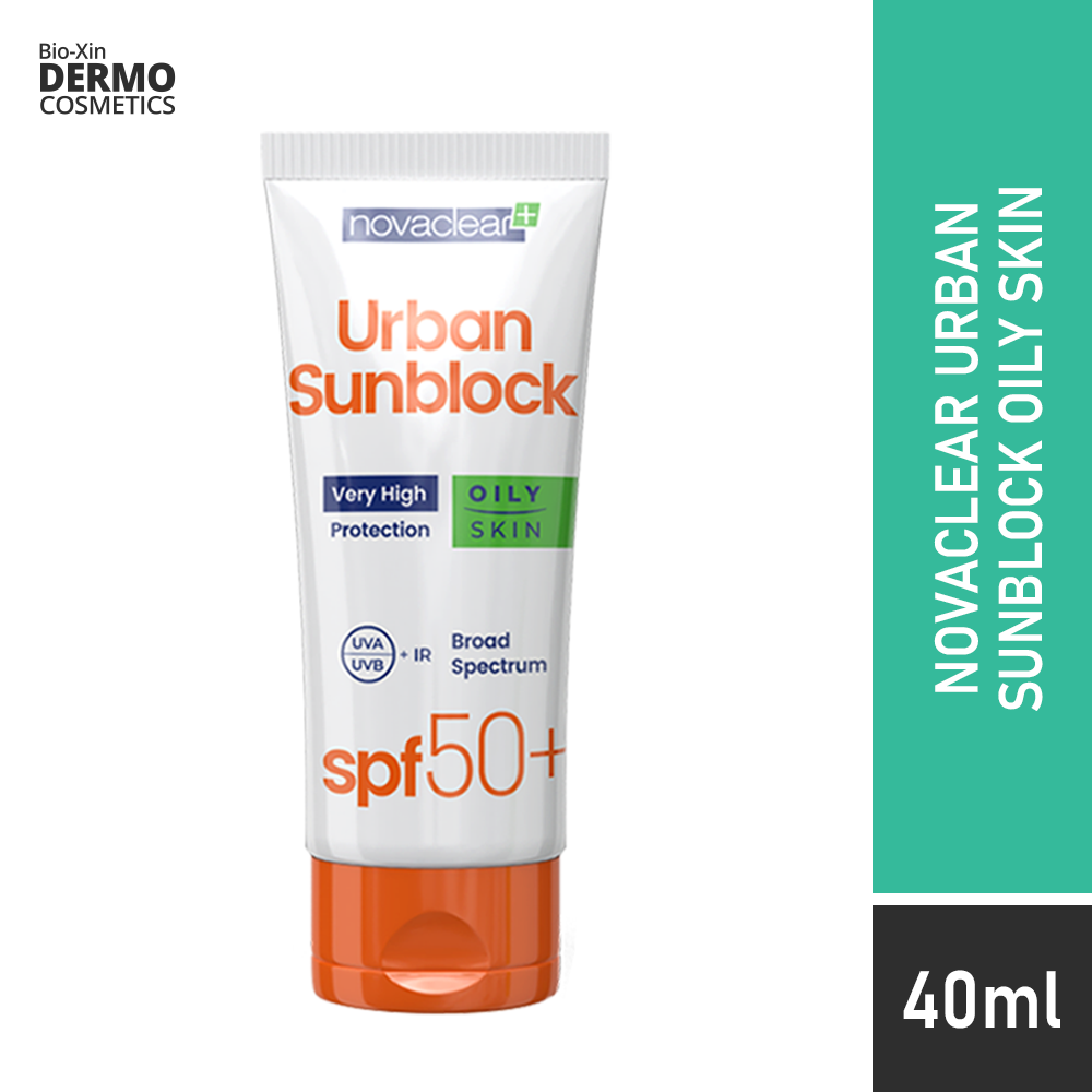 novaclear urban sunblock protective cream oily skin spf50