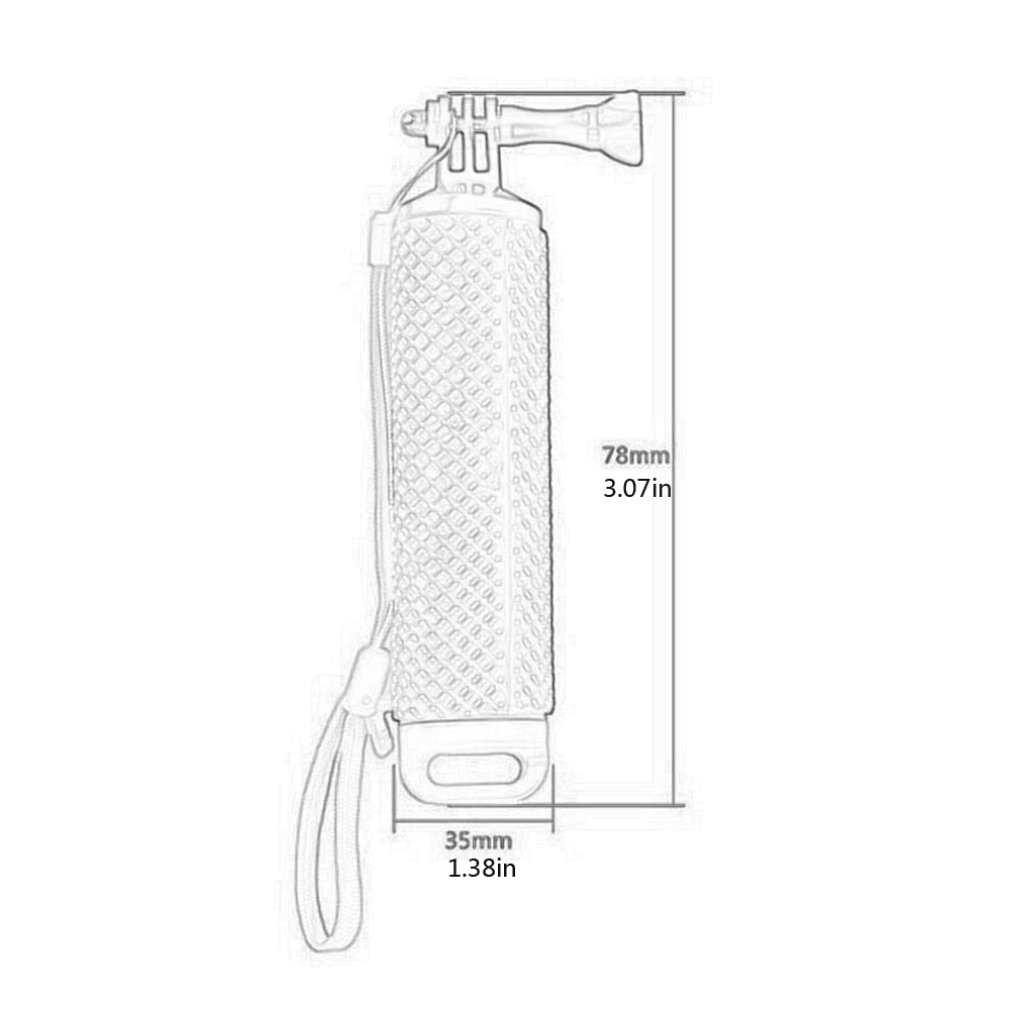 【Funny Bunny Toy Store】Camera Float Sponge Handle Monopond Mount Stick Blue. 