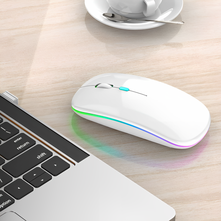Bluetooth Mouse Plus Wireless Mouse M2 Dual Mode Rechargeable RGB Mouse DPI Button. 