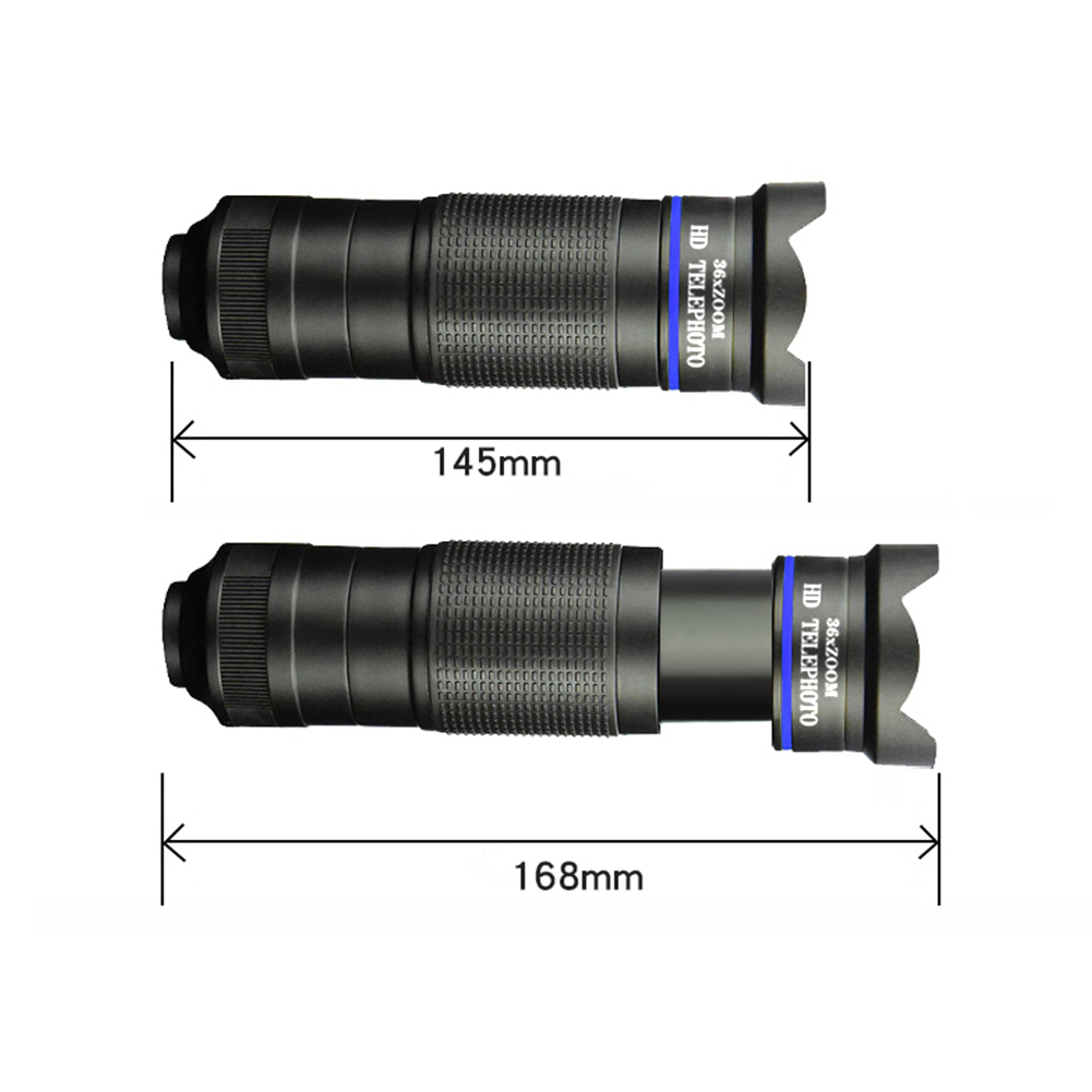 Phone Camera Lens 14X Telephoto 4in1 Telescope Zoom Macro Fisheye Wide Angle Lens Kit | Capture Stunning Shots. 