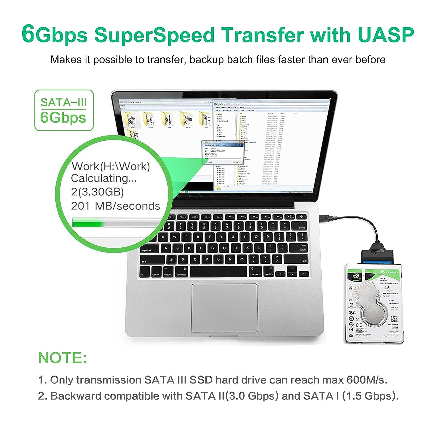 High-Speed USB SATA Cable External Hard Disk Reader 2.5 HDD SSD Hard Drive Adapter 22cm/35cm/50cm USB 3.0/2.0 for Optional. 