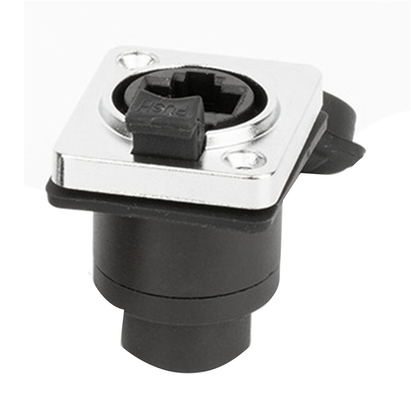 TWEXQNY 4X RJ45 Waterproof Network Connector 8P8C Female Panel Mount Sockets RJ45 Ethernet Connector(Style 4)