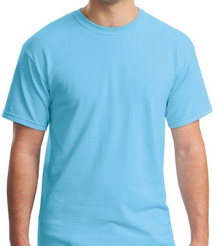 sky blue t shirt round neck