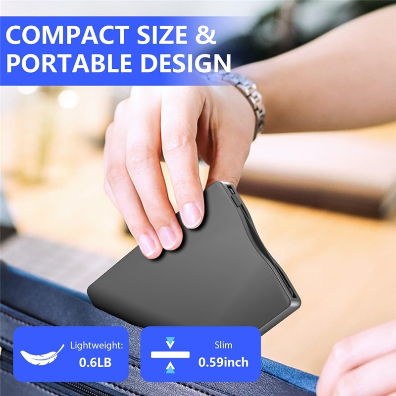 Floppy Disk Reader, 3.5 Inch External Floppy Disk Drive with USB Type-C, Portable FDD Floppy Disk Drive for Laptop PC. 