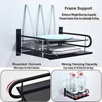 Cable TV Box Bracket Projector Wall Shelf, Floating Shelves For Electronic Devices Such As Router, Modem, TV Box, Media Boxes, Sky Box, Speaker, Game Console. 