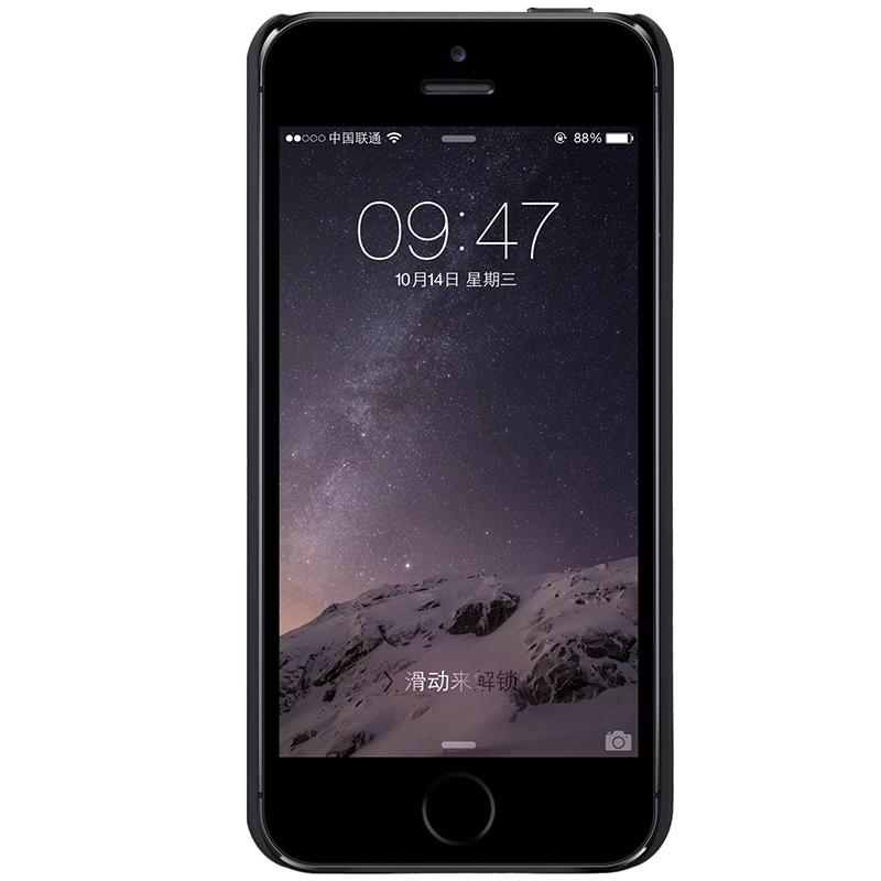 Nillkin for iPhone 5 & SE / 6 6s for iPhone 7 / 7 Plus / 8 for iPhone X & Xs / XR / Xs Max Hard Case, Frosted Shield Back Cover Phone Cases Only Black. 