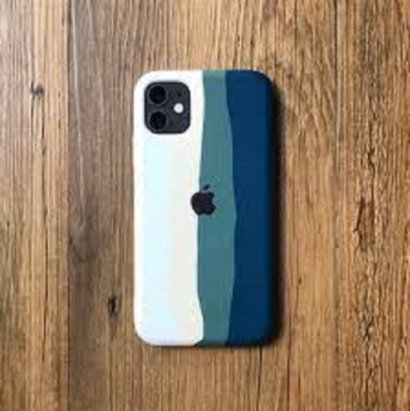 For AiPhone 13 Pro Max Cover - Rainbow Series Liquid Soft Silicon Case. 