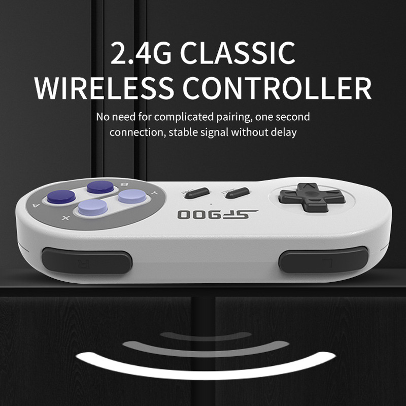 SF900 Game Stick Retro 4K HD Output Video Game Console Built-in 4400 Games for SNES NES Wireless Controller 16 Bit Game Player. 