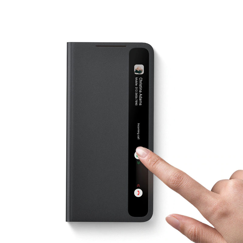 For Samsung S21 Smart View Flip Mirror Case For Galaxy S21 Plus /S21 Ultra 5G Phone LED Cover S-View Cases EF-ZG998. 
