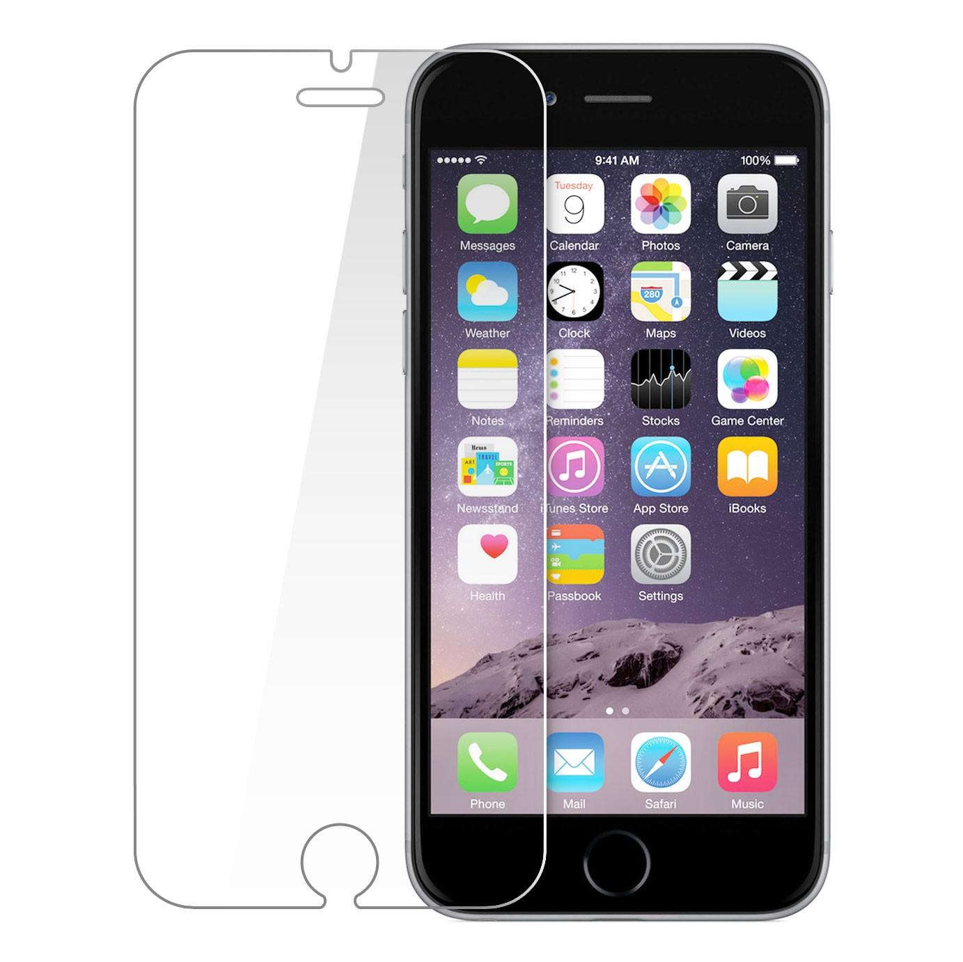 iPhone 6 Plus Tempered Glass Screen Protector 9H 2.5D-Transparent. 