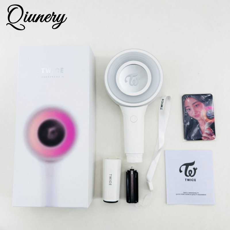 Qiunery Twice Candybong Infinity Ver.3 Lightstick Battery Powered CANDY BONG Lollipop Concert Light Stick Lamp Fans Collection