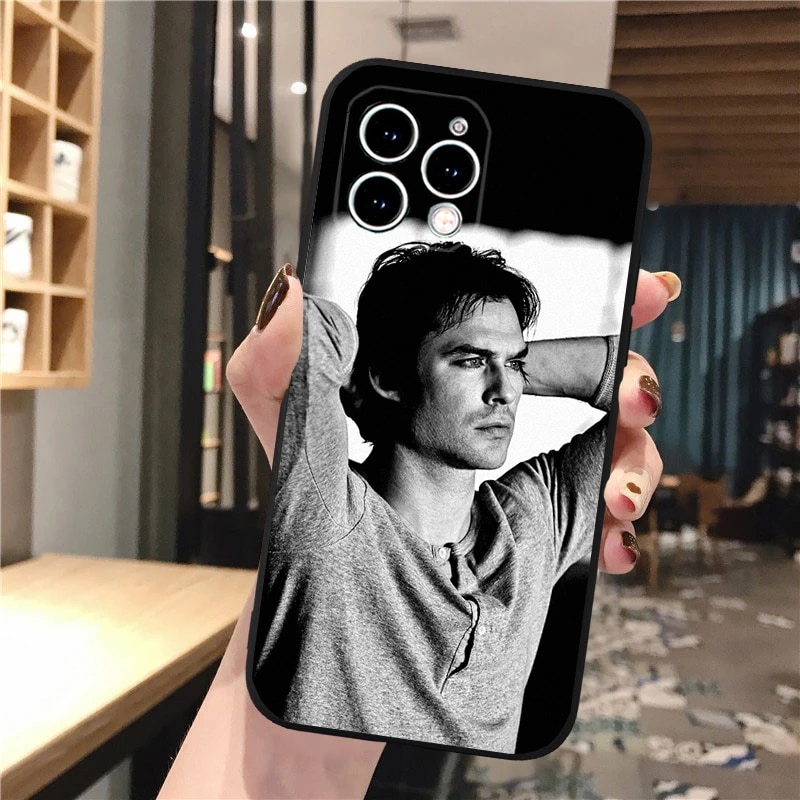 Phone Case For iphone 15 14 Pro Max 13 12 11 Pro Max XS XR X 12mini 14 Plus SE The Vampire Diaries Damon Salvatore Case Funda. 